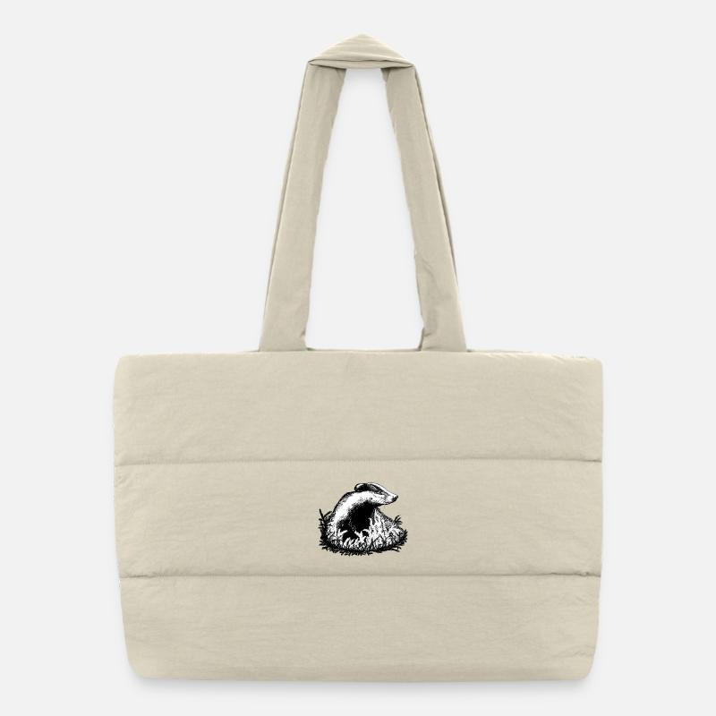 Badger Puffer Shopping Bag