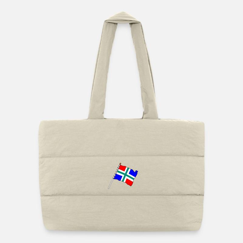 Flag province Groningue Sac shopping matelassé