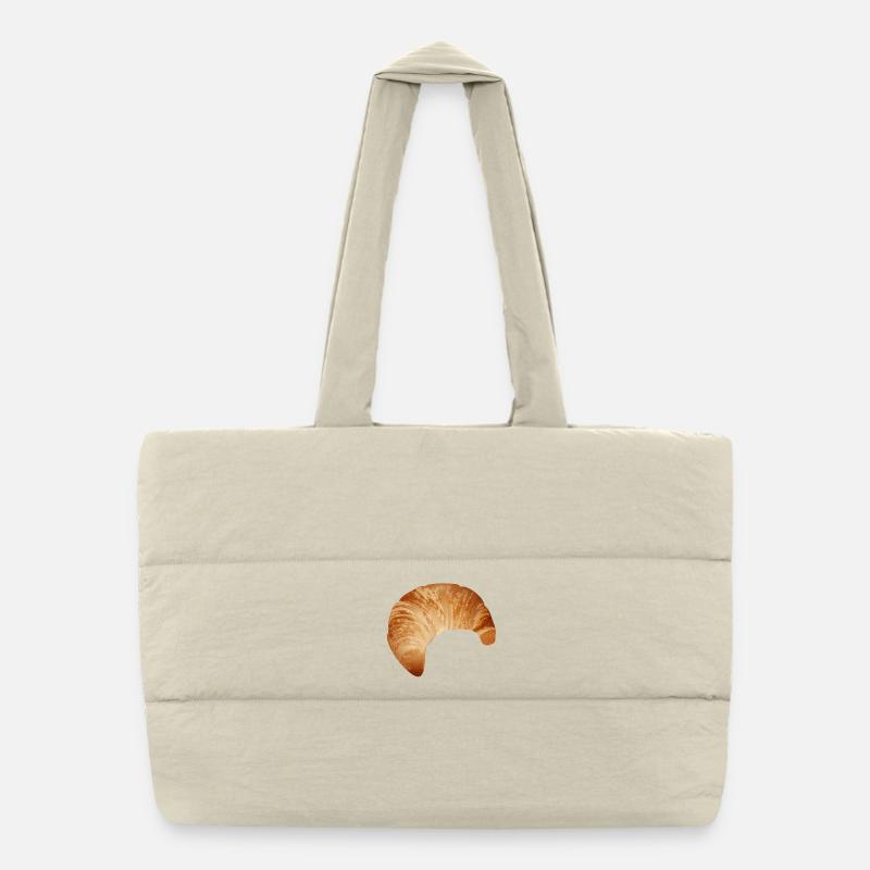 Le populaire croissant aux couleurs chaudes Sac shopping matelassé