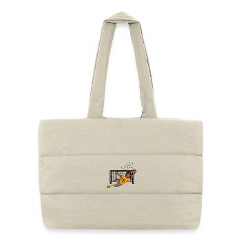 Fliegenfänger - Gesteppte Shopping Bag - Naturweiß - Vorne