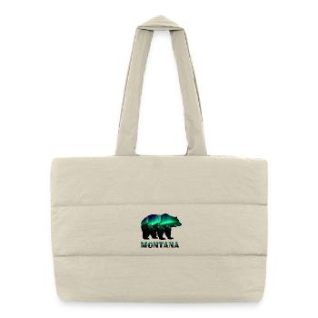 Montana Bear Northern Lights - Puffer Shopping Bag - natural - Front