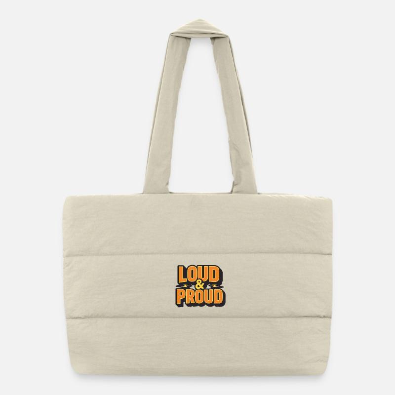 Fort et fier Sac shopping matelassé