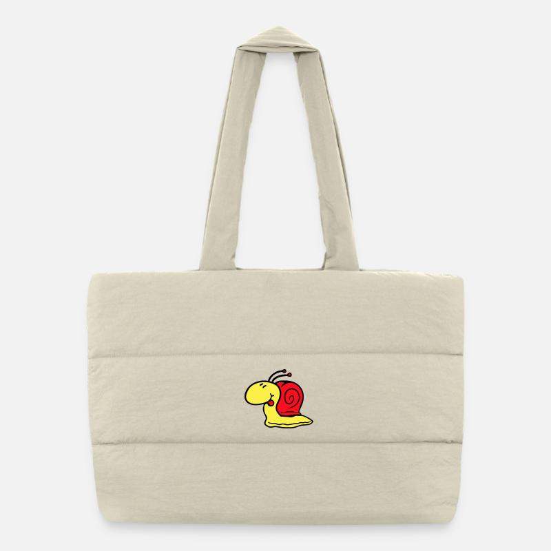 Escargot effronté langue sortant rapidement petit Sac shopping matelassé