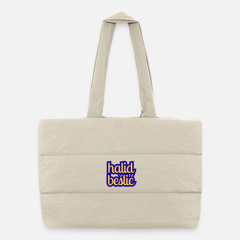 Halid Bešlić - Design in blue yellow Puffer Shopping Bag