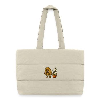 Potato Pooping - Puffer Shopping Bag - natural - Front