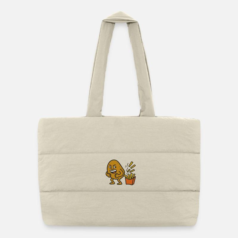 Potato Pooping Puffer-Einkaufstasche