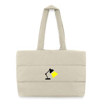 Desk Lamp Light Idea - Puffer Shopping Bag - natural - Front