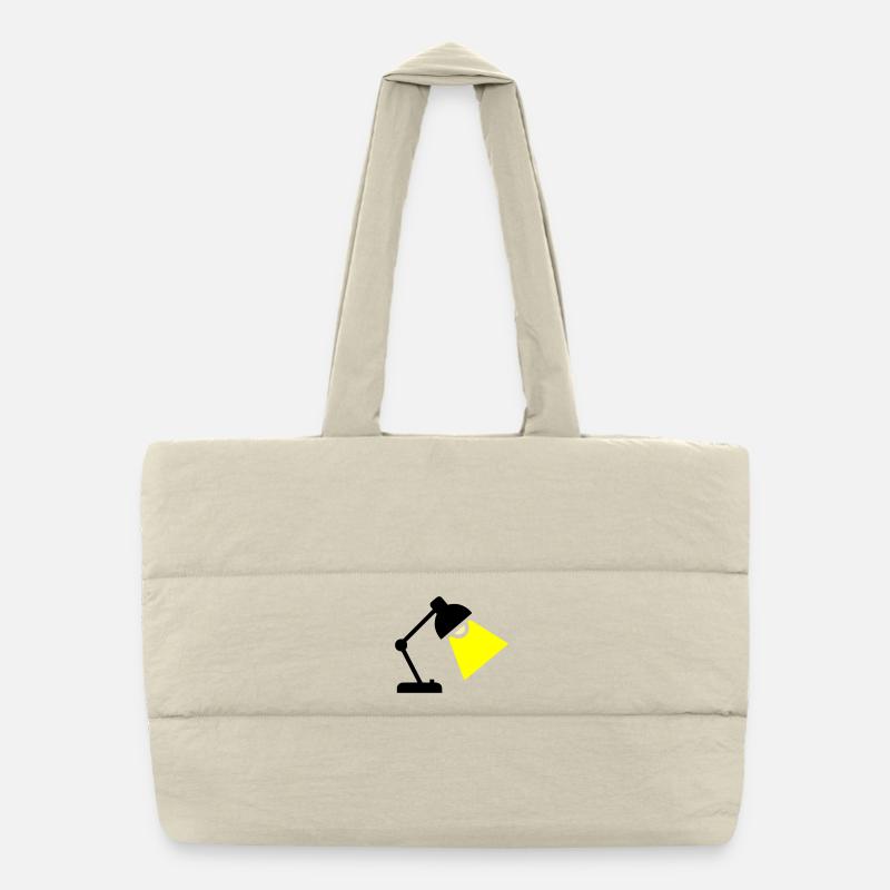 Idée de lampe de bureau Sac shopping matelassé