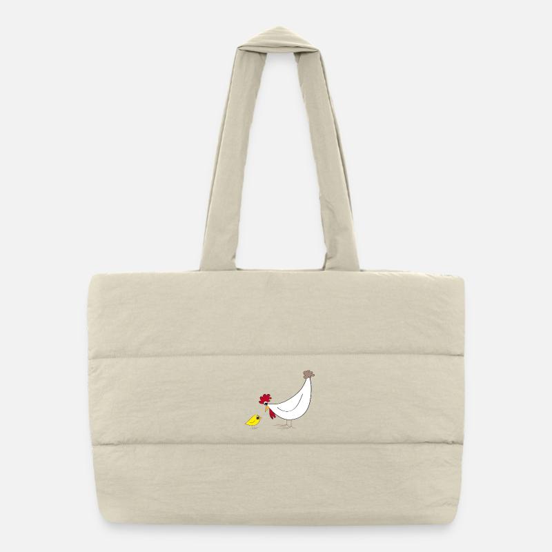 Fans de poulet - - Coq - Poulet fou Sac shopping matelassé