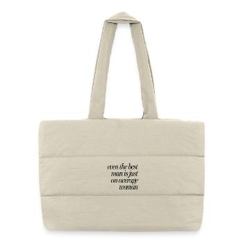 Meilleur homme-femme moyenne - Sac shopping matelassé - blanc naturel - Devant