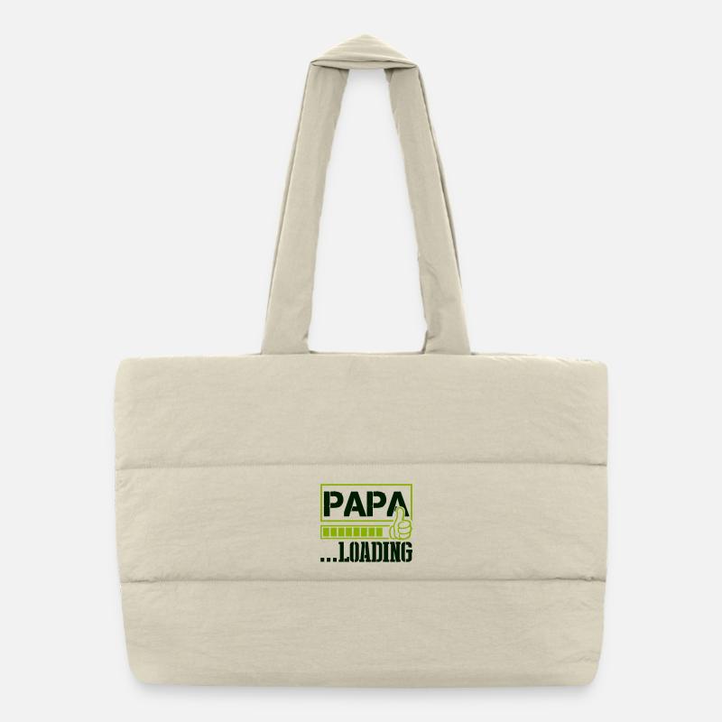papa_loading- Puffer-Einkaufstasche