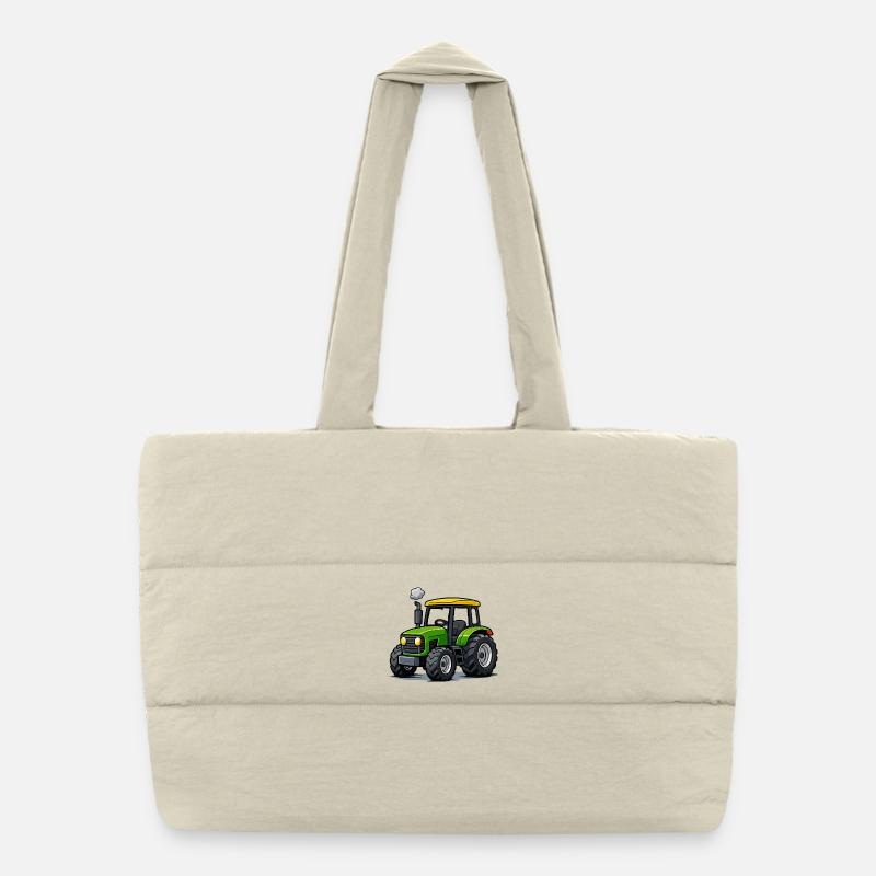 Traktor Trekker Cartoon Puffer-Einkaufstasche