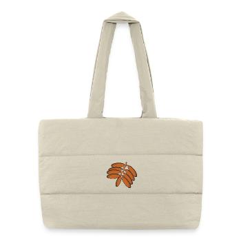 Datteln Kostüm Karneval Faschingskostüm Dattel - Gesteppte Shopping Bag - Naturweiß - Vorne