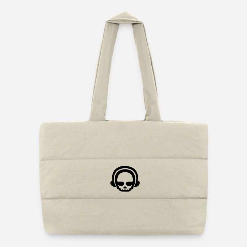 Headphone skull 1clr Puffer-Einkaufstasche