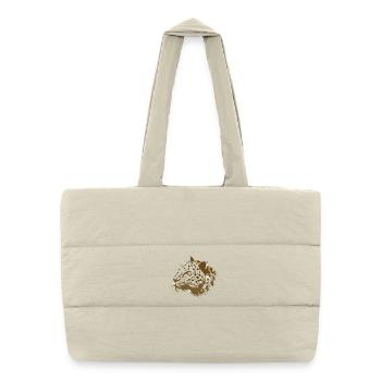 Animal lion head in digital style - Puffer Shopping Bag - natural - Front