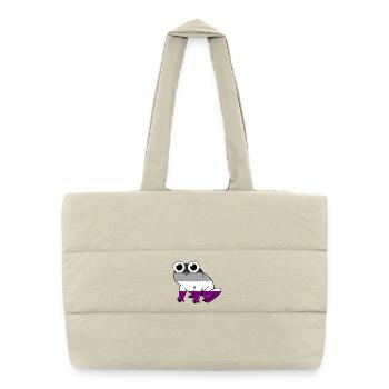 Grenouille Ace Pride - Sac shopping matelassé - blanc naturel - Devant