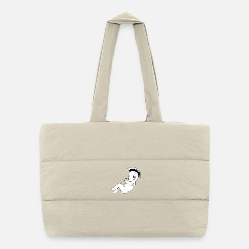 Punks not dead Puffer-Einkaufstasche