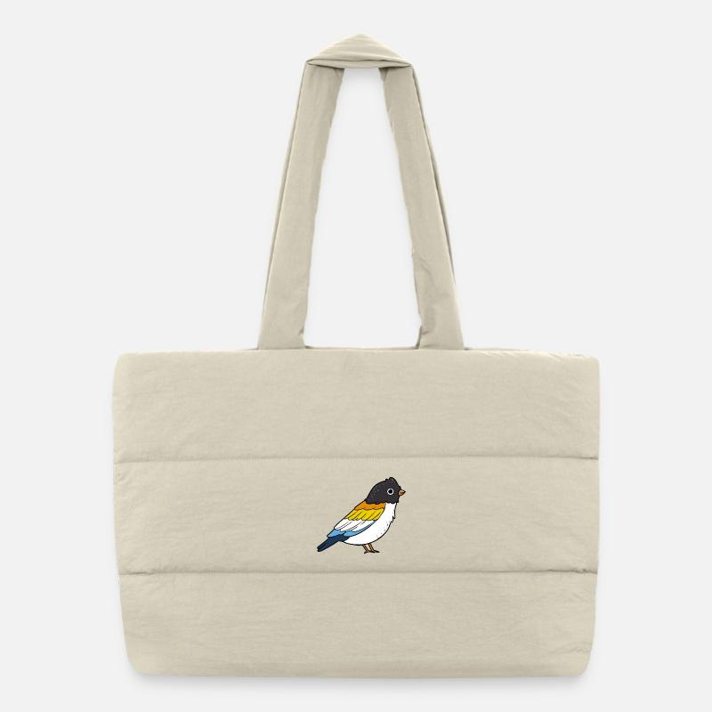Vogel Aroace Pride - Puffer-Einkaufstasche - Naturweiß