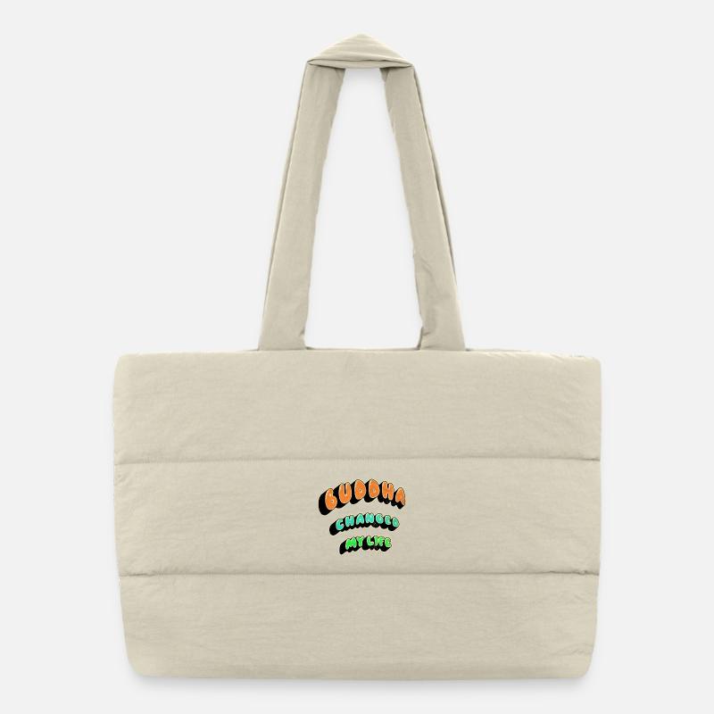 Bouddha a changé ma vie Sac shopping matelassé