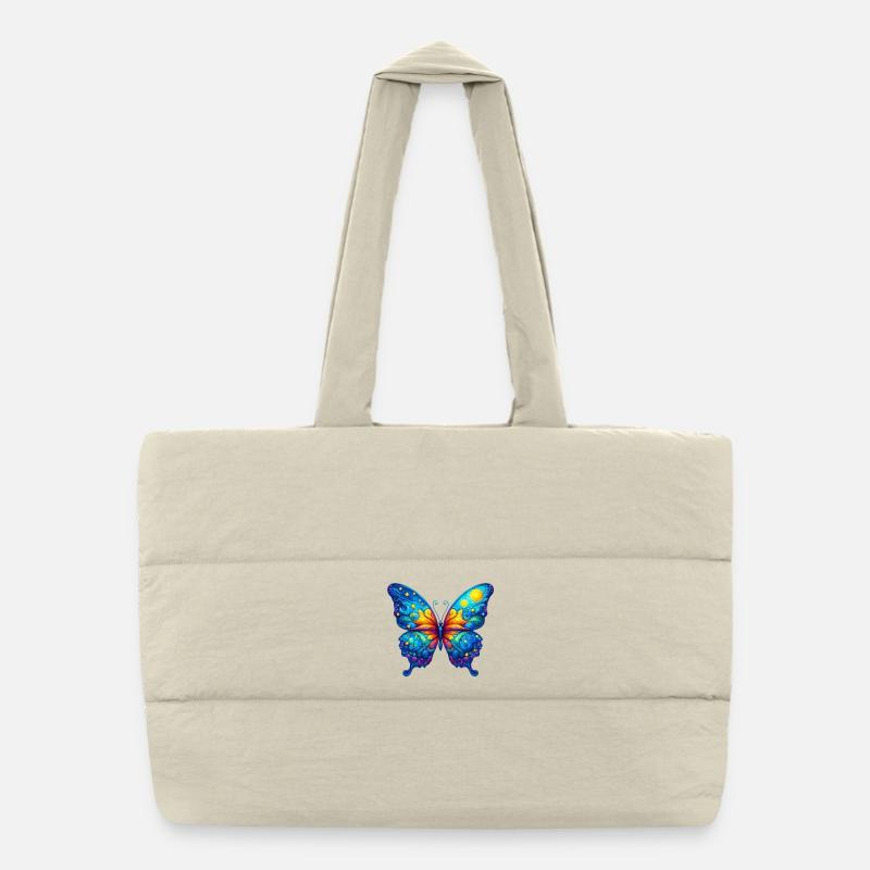 Papillon Van Gogh Sac shopping matelassé