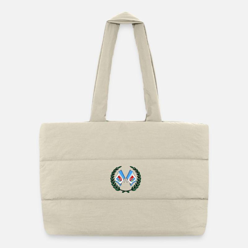 Flags Subcarpathia laurel wreath Puffer Shopping Bag