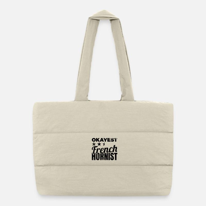 Joueur de cor français le plus correct Sac shopping matelassé
