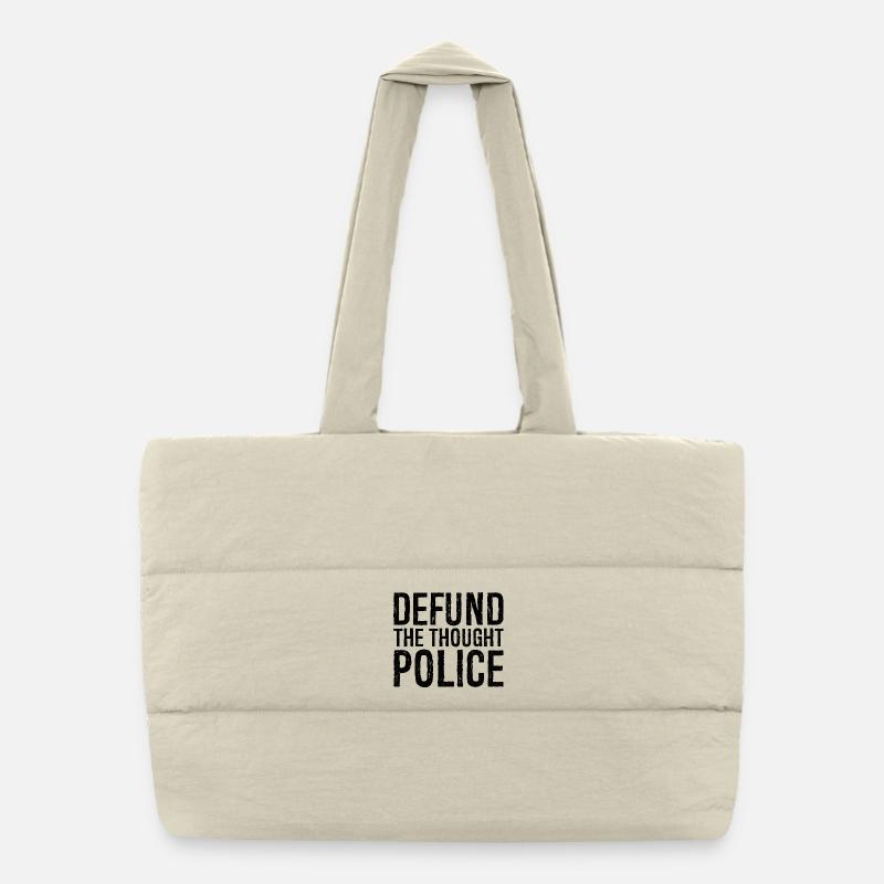 définancer la police de la pensée Sac shopping matelassé