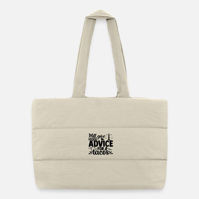 Je donnerai Sac shopping matelassé