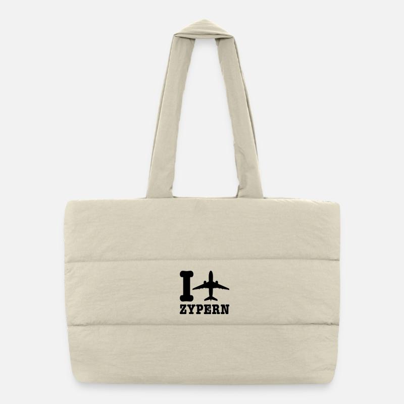 Cyprus Holidays Puffer Shopping Bag