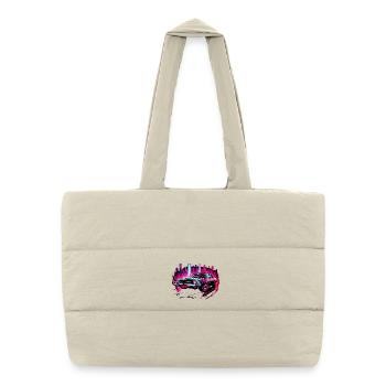 car03 - Puffer Shopping Bag - natural - Front