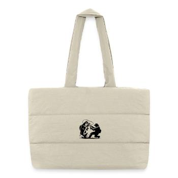 Reel Cool Dad Fishing Design - Puffer Shopping Bag - natural - Front