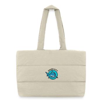 Shark_city - Puffer Shopping Bag - natural - Front