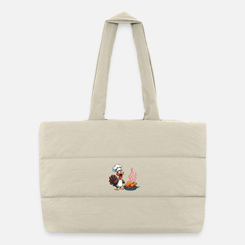 Thanksgiving Truthahn Koch Puffer-Einkaufstasche