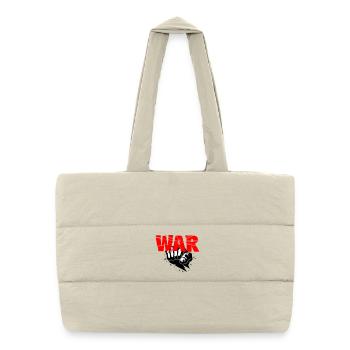No war - Puffer Shopping Bag - natural - Front