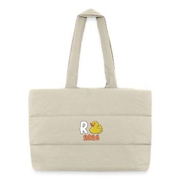 Pension 2026 Duck Pensioner 2026 Pension de retraite - Sac shopping matelassé - blanc naturel - Devant