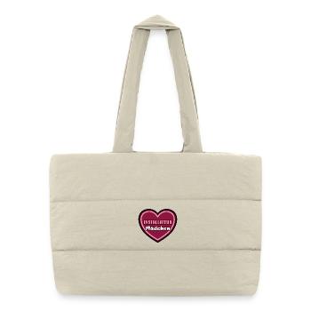 Plumber Girl Trainee Woman - Puffer Shopping Bag - natural - Front