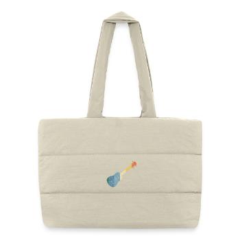 Hawaiian Ukulele Uke Retro Vintage - Puffer Shopping Bag - natural - Front