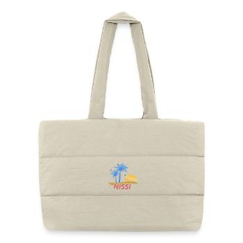 Vacances à Nissi - Sac shopping matelassé - blanc naturel - Devant
