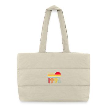 30e anniversaire du millésime 1996 - Sac shopping matelassé - blanc naturel - Devant