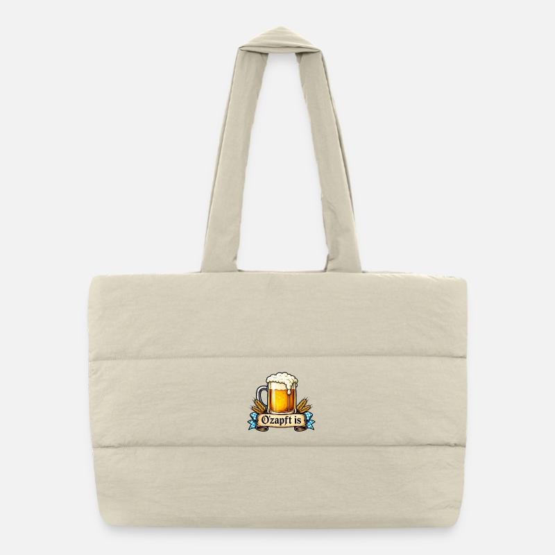O'zapft is – Bavarian saying Puffer Shopping Bag