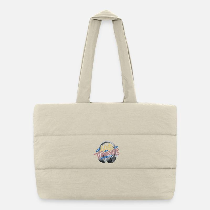 Loud Thoughts Graffiti Puffer Shopping Bag