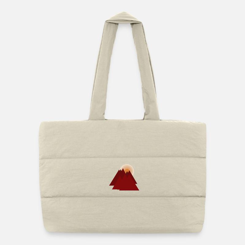 Les Montagnes Rouges au lever du soleil Sac shopping matelassé