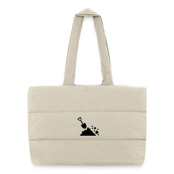 Building site - Puffer Shopping Bag - natural - Front