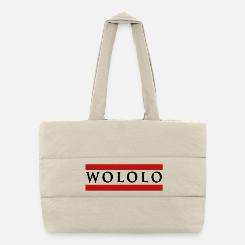 Wololo - 2 - Mobii_3 Gamer Edition - Puffer-Einkaufstasche - Naturweiß