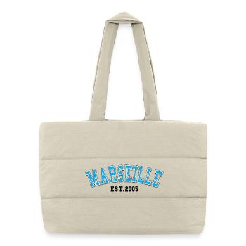 Marseille Est.2005 - Sac shopping matelassé - blanc naturel - Devant