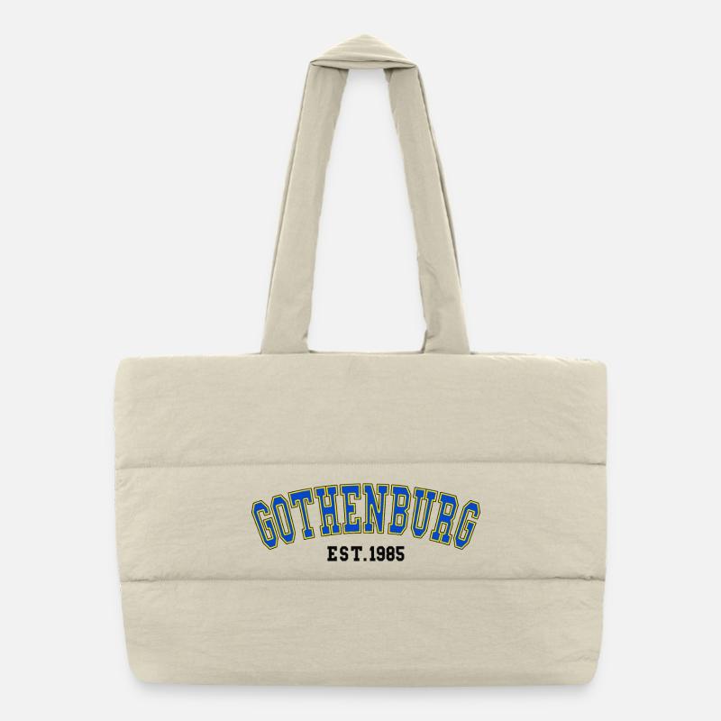 Göteborg Est. 1985 Puffer-Einkaufstasche