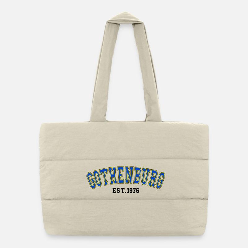 Göteborg gegründet 1976 Puffer-Einkaufstasche