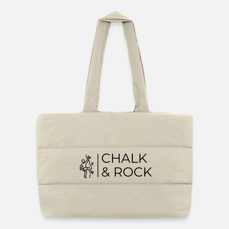 Chalk & Rock - Design de T-shirt Boulder Sac shopping matelassé