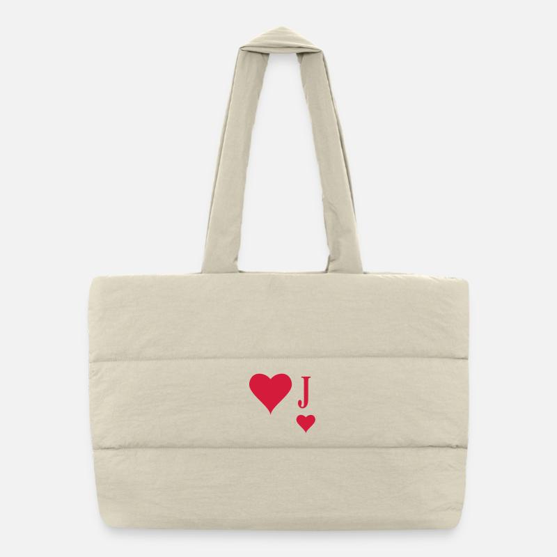 Herz Junge Puffer-Einkaufstasche