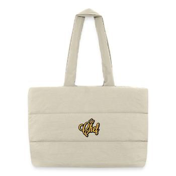 Chef | Crown | Krone - Puffer Shopping Bag - natural - Front
